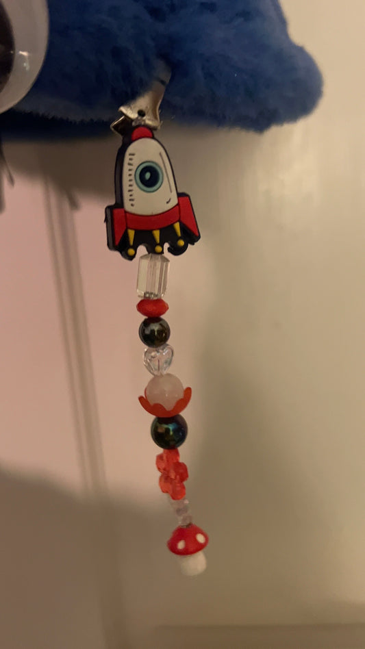 ROCKETSHIP KANDI DANLGE CHARM
